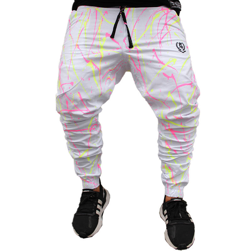 Calça Jogger Masculina BRANCA Sarja Pintada Art Stillo