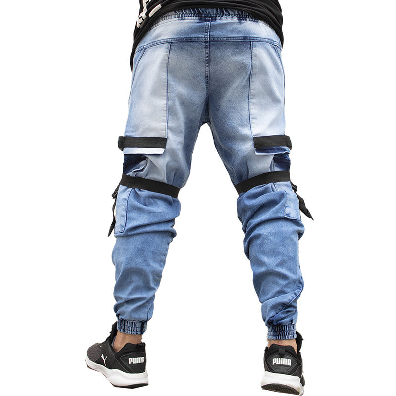 Calça Jogger Masculina JEANS AZUL New Combat Tracks