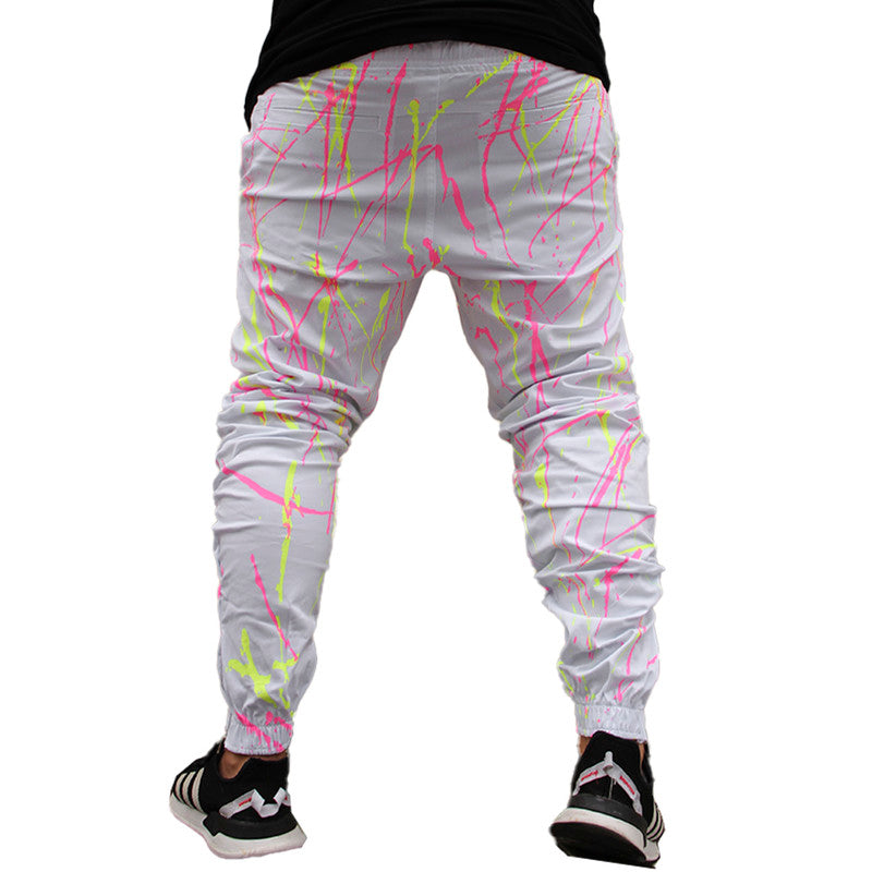 Calça Jogger Masculina BRANCA Sarja Pintada Art Stillo