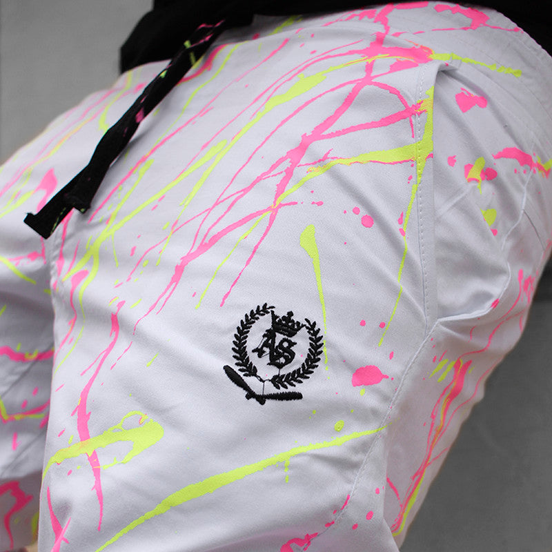 Calça Jogger Masculina BRANCA Sarja Pintada Art Stillo PLUS SIZE