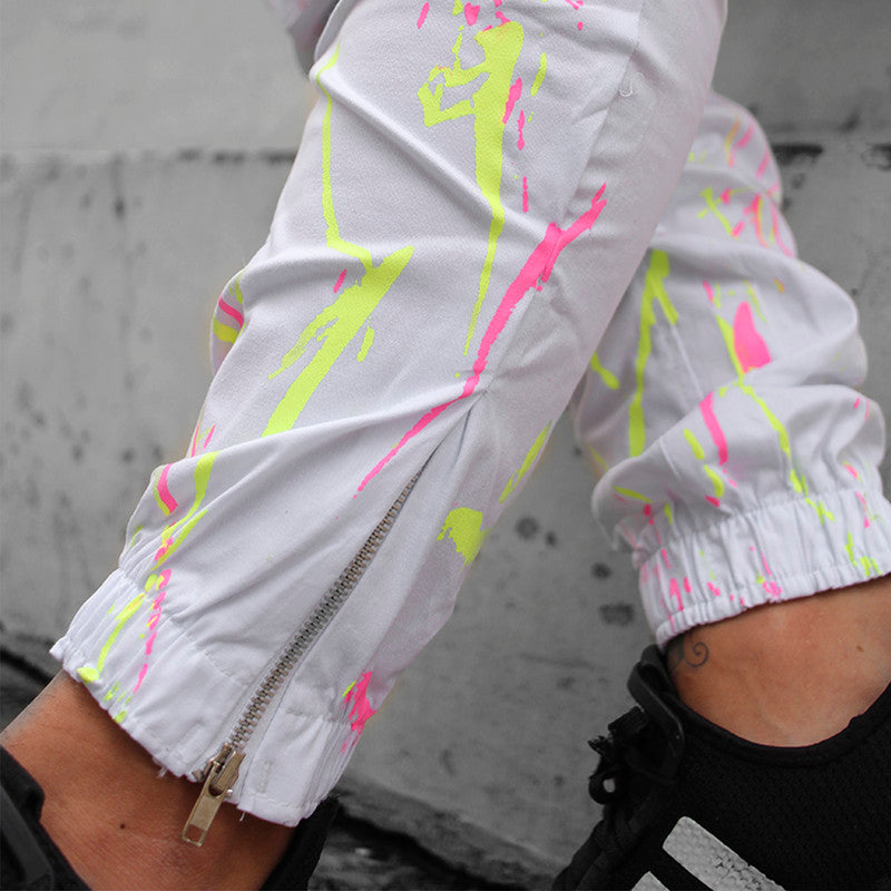 Calça Jogger Masculina BRANCA Sarja Pintada Art Stillo PLUS SIZE