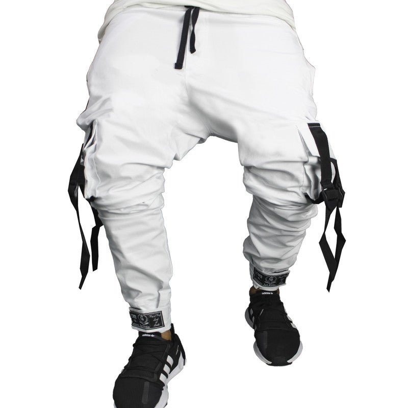 Calça Jogger Masculina BRANCA Cargo Track Short
