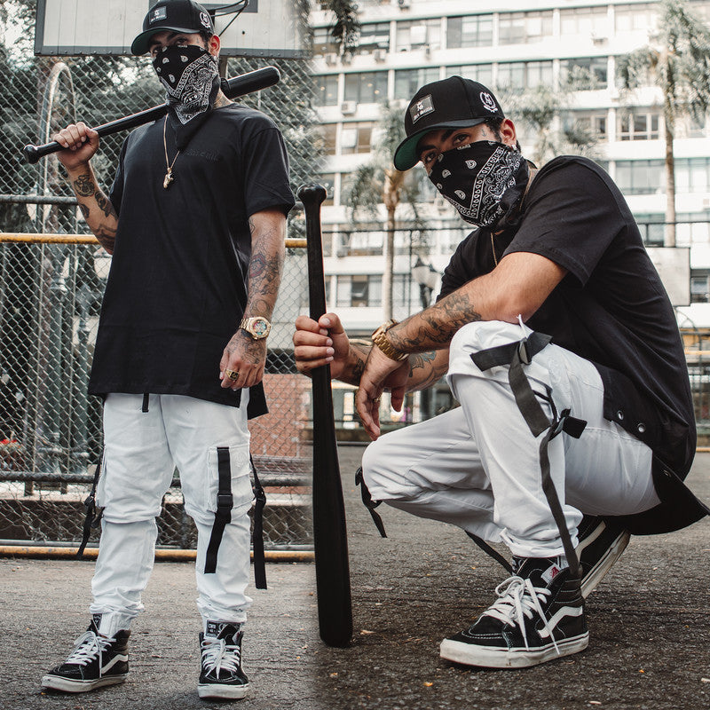 Calça Jogger Masculina BRANCA Cargo Track Short