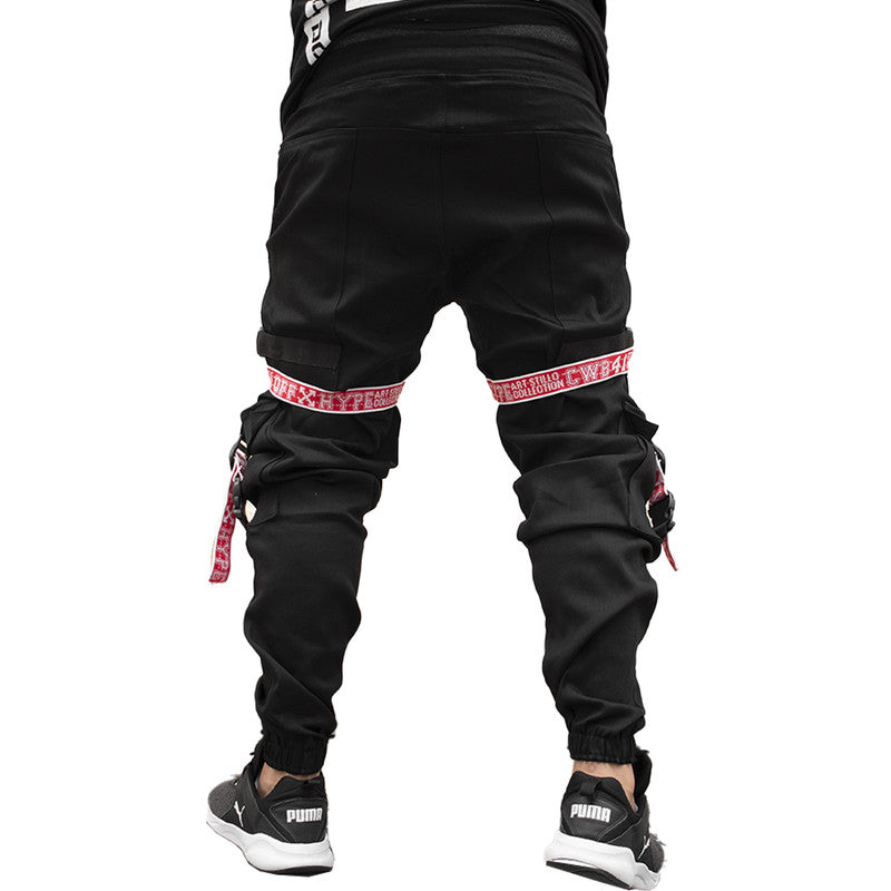 Calça Jogger Masculina PRETA New Combat Tracks VERMELHA PLUS SIZE