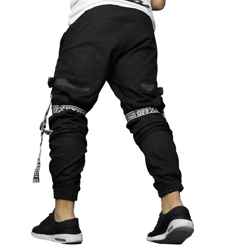 Calça Jogger Masculina PRETA New Combat Tracks BRANCA PLUS SIZE