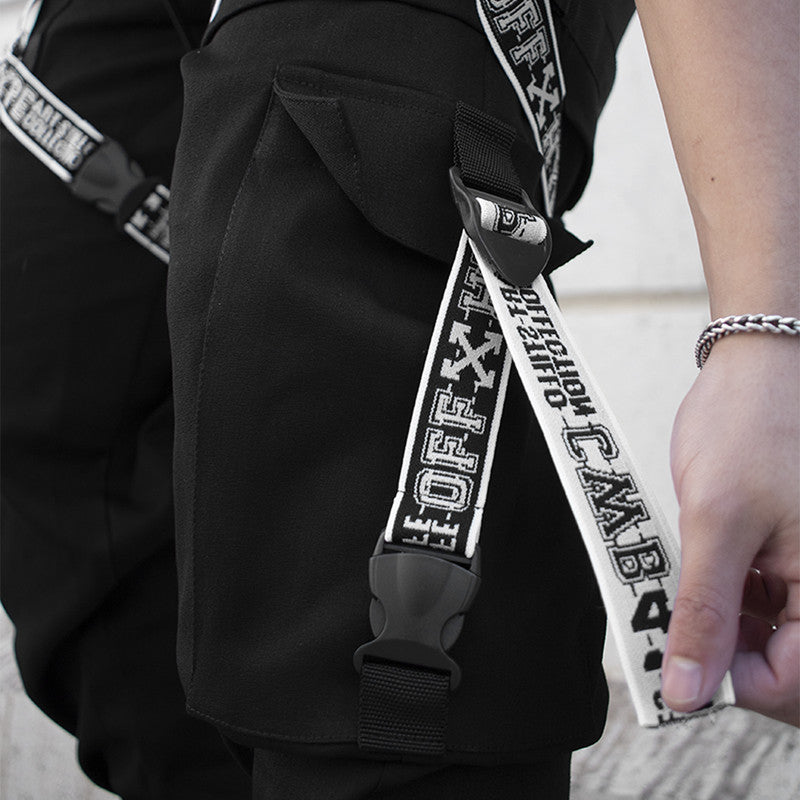 Calça Jogger Masculina PRETA New Combat Tracks BRANCA