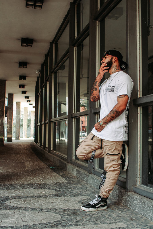 Calça Jogger Masculina BEGE Generation PLUS SIZE