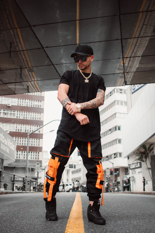 Calça Jogger Masculina PRETA A$AP Collection PLUS SIZE