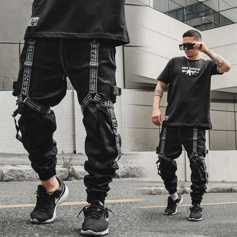 Calça Jogger Masculina PRETA New Combat Tracks CINZA