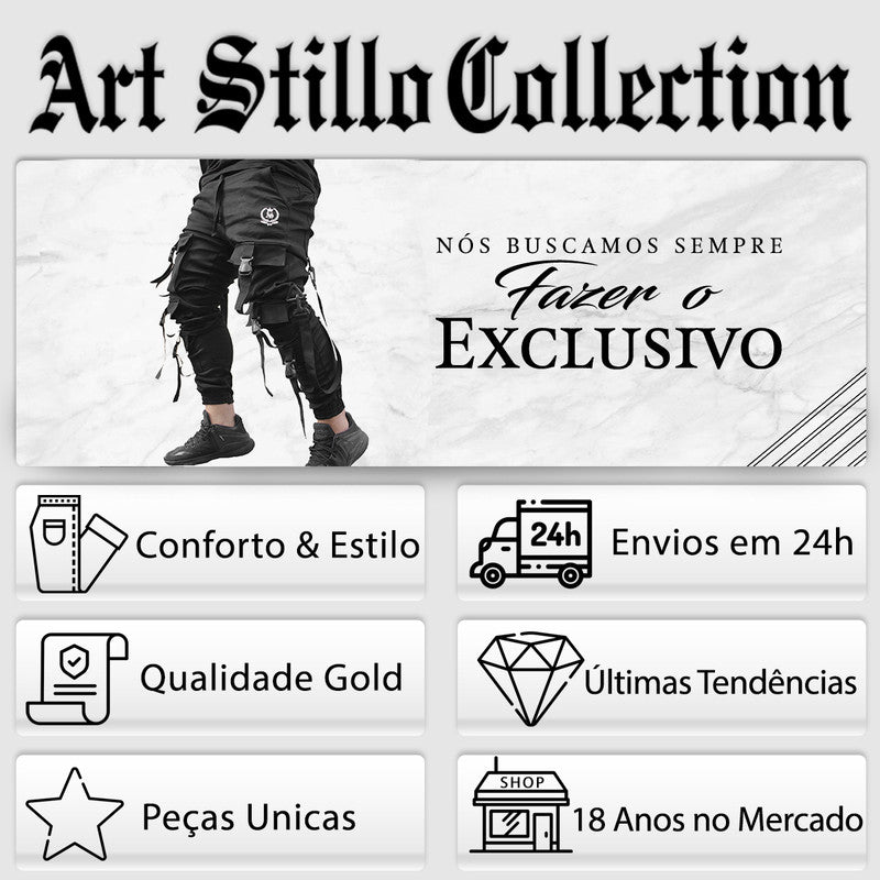 Calça Jogger Masculina PRETA FIRE