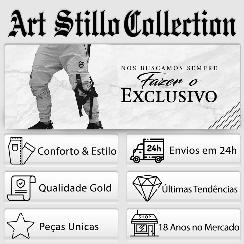 Calça Jogger Masculina BRANCA Money Collection PLUS SIZE