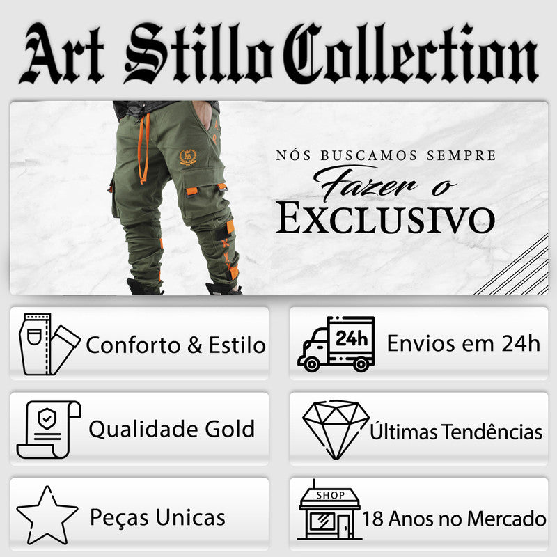 Calça Jogger Masculina VERDE MAYWEATHER PLUS SIZE