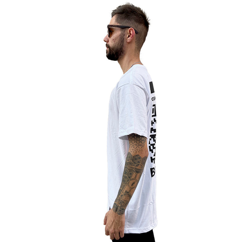 Camiseta Art Stillo Branca Masculina Tradicional Bussiness Leader