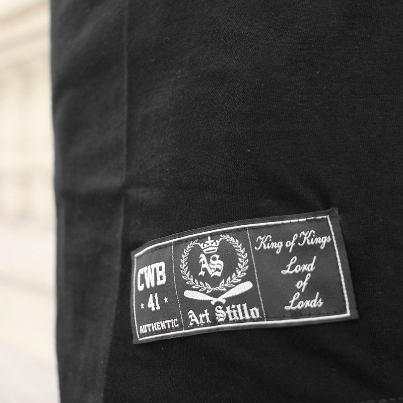 Camiseta Art Stillo Masculina Preta Long Line Winner Make Don't Excuses