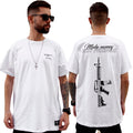 Camiseta Art Stillo Branca Masculina Tradicional Make Monei not Friends