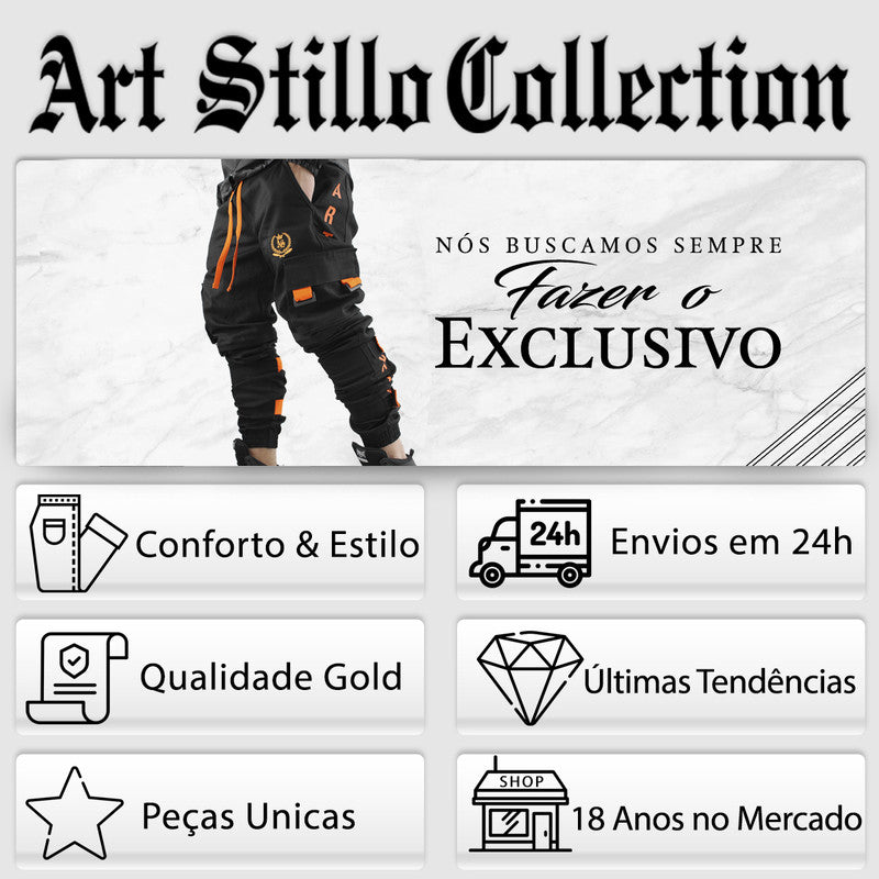 Calça Jogger Masculina PRETA MAYWEATHER PLUS SIZE