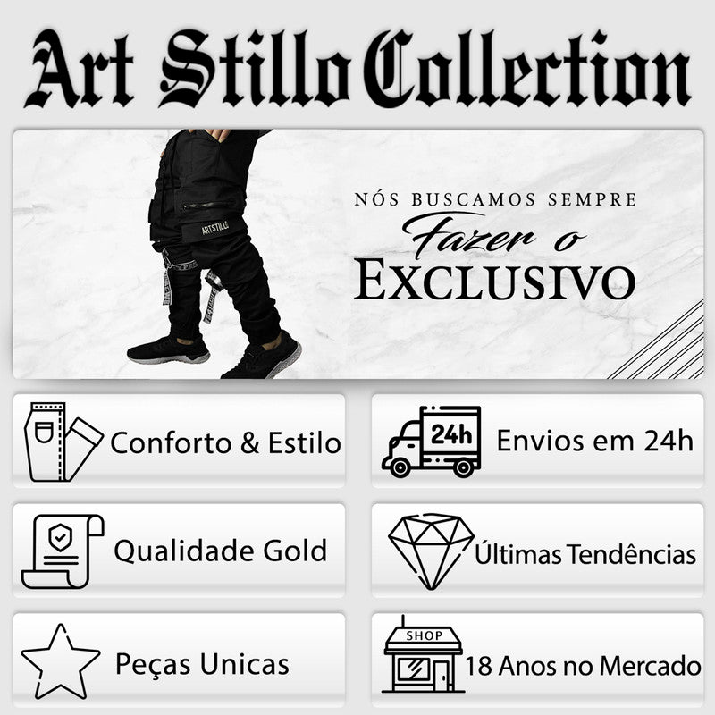 Calça Jogger Masculina PRETA Generation PLUS SIZE