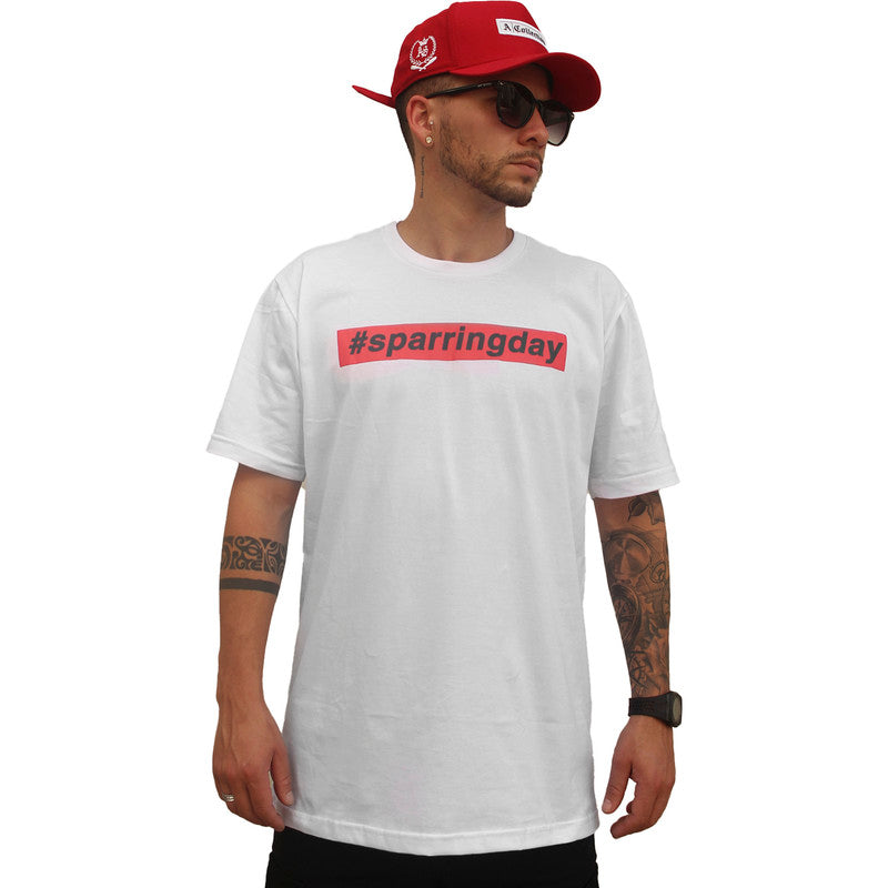Camiseta Masculina Tradicional BRANCA SPARRINGDAY