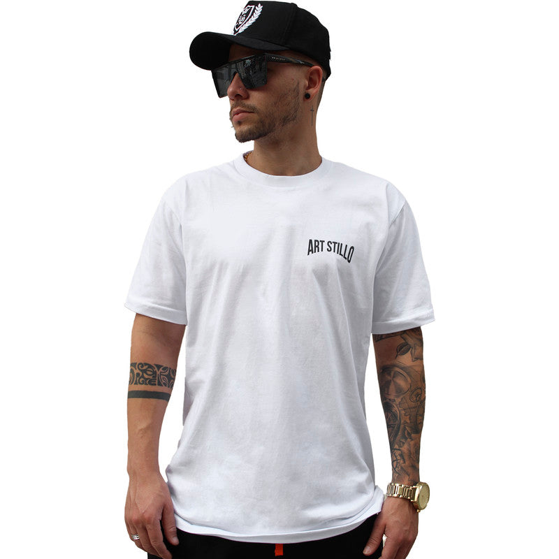 Camiseta Masculina Tradicional  BRANCA UNTOPPABLE