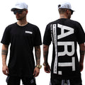 Camiseta Masculina Tradicional  PRETA ART LOGO