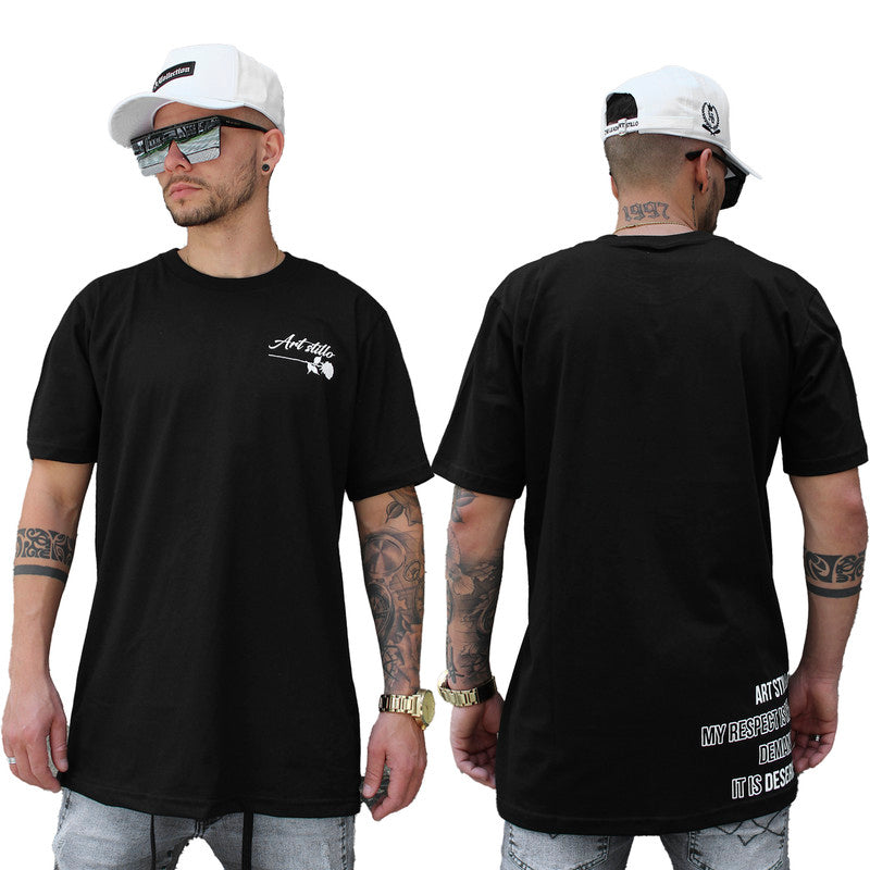 Camiseta Masculina Tradicional PRETA RESPECT