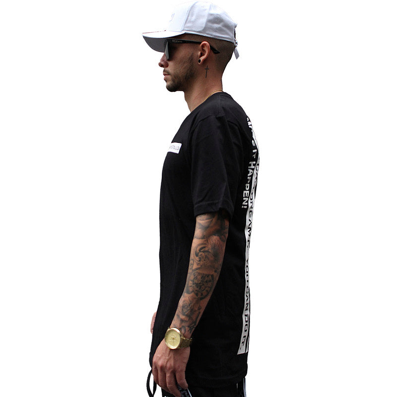 Camiseta Masculina Tradicional  PRETA ART LOGO