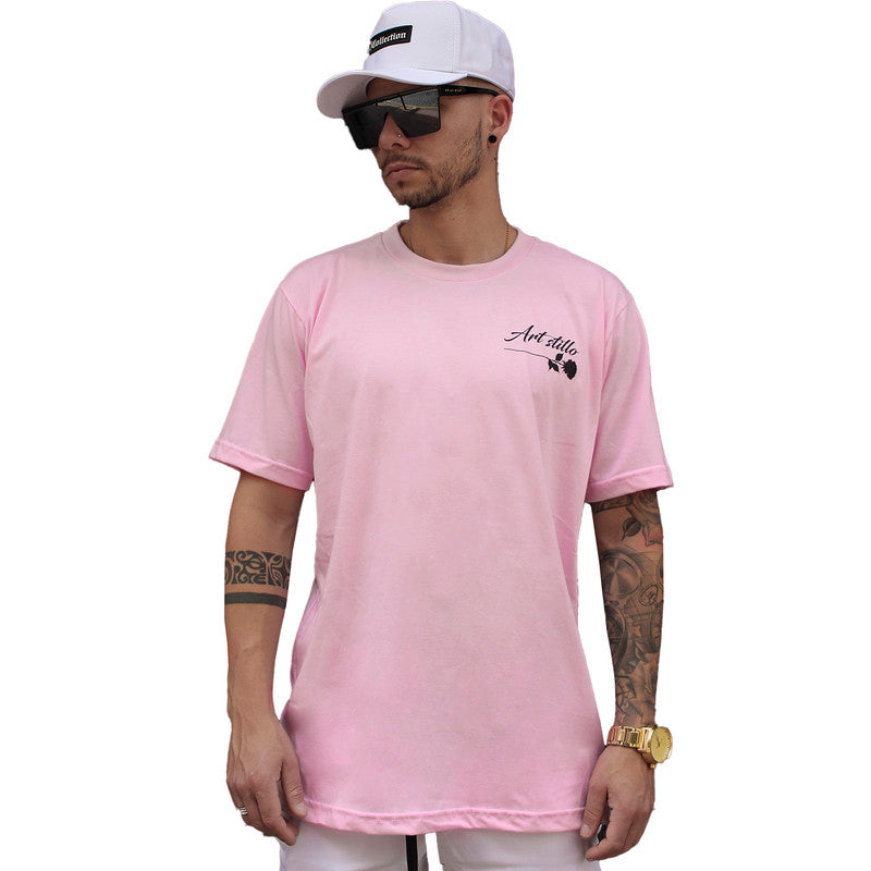 Camiseta Masculina Tradicional ROSA RESPECT