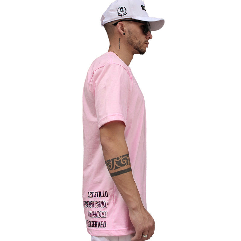 Camiseta Masculina Tradicional ROSA RESPECT