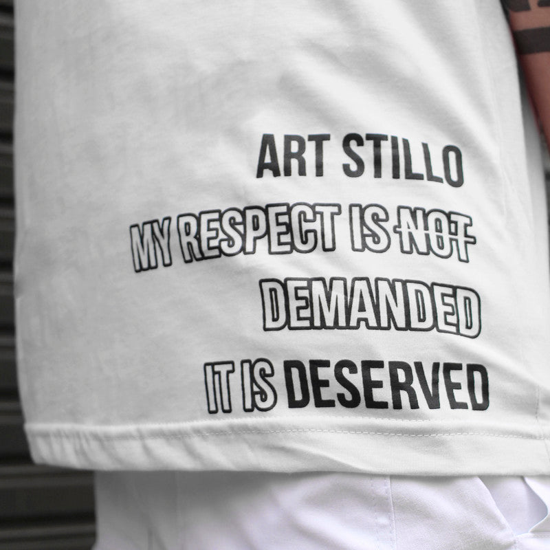 Camiseta Masculina Tradicional BRANCA RESPECT