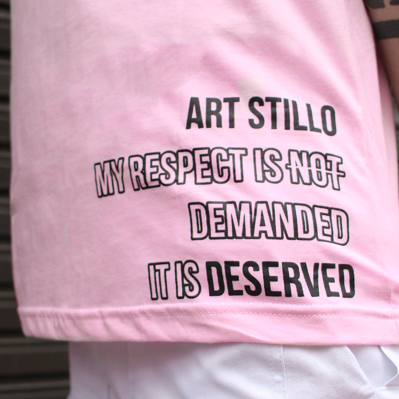 Camiseta Masculina Tradicional ROSA RESPECT