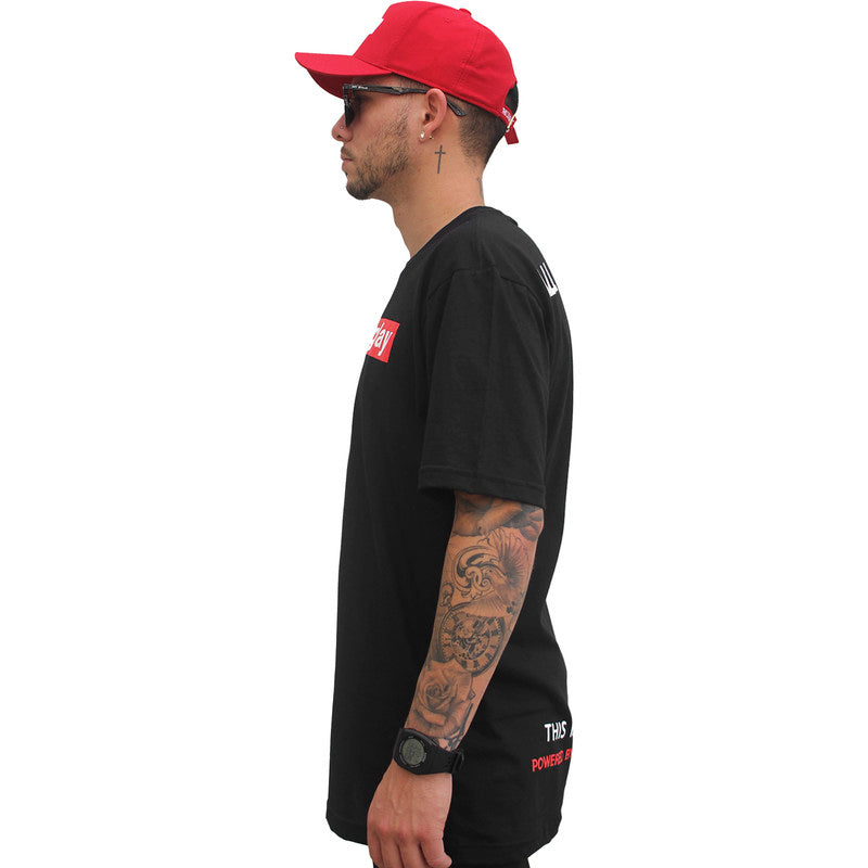 Camiseta Masculina Tradicional PRETA SPARRINGDAY